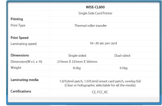 impresoras idp wise cl600 especificaciones